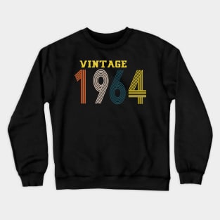 1964 vintage retro year Crewneck Sweatshirt